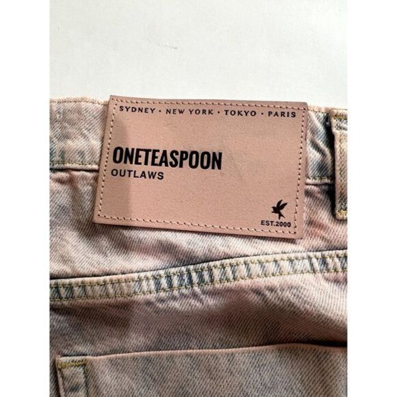 One Teaspoon Cutoff Shorts in Pink - Picture 3 of 4